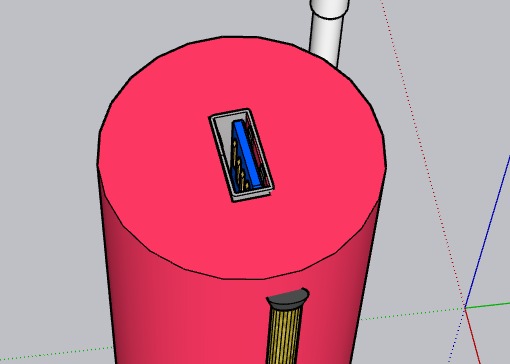 3D Desain Tongkat Pintar